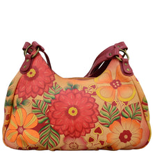 Load image into Gallery viewer, Summer Bloom Large Ruched Hobo - 8078
