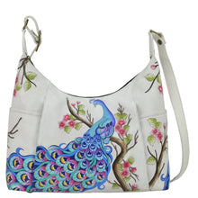 Load image into Gallery viewer, Peacock Bliss Large Shoulder Hobo - 8082
