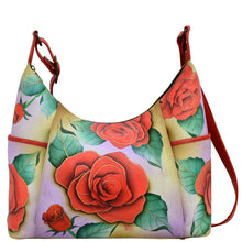 Load image into Gallery viewer, Romantic Rose Large Shoulder Hobo - 8082
