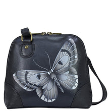 Load image into Gallery viewer, Butterfly Black Small Multi Compartment Zip-Around Organizer - 8109
