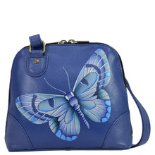 Load image into Gallery viewer, Butterfly Blue Small Multi Compartment Zip-Around Organizer - 8109
