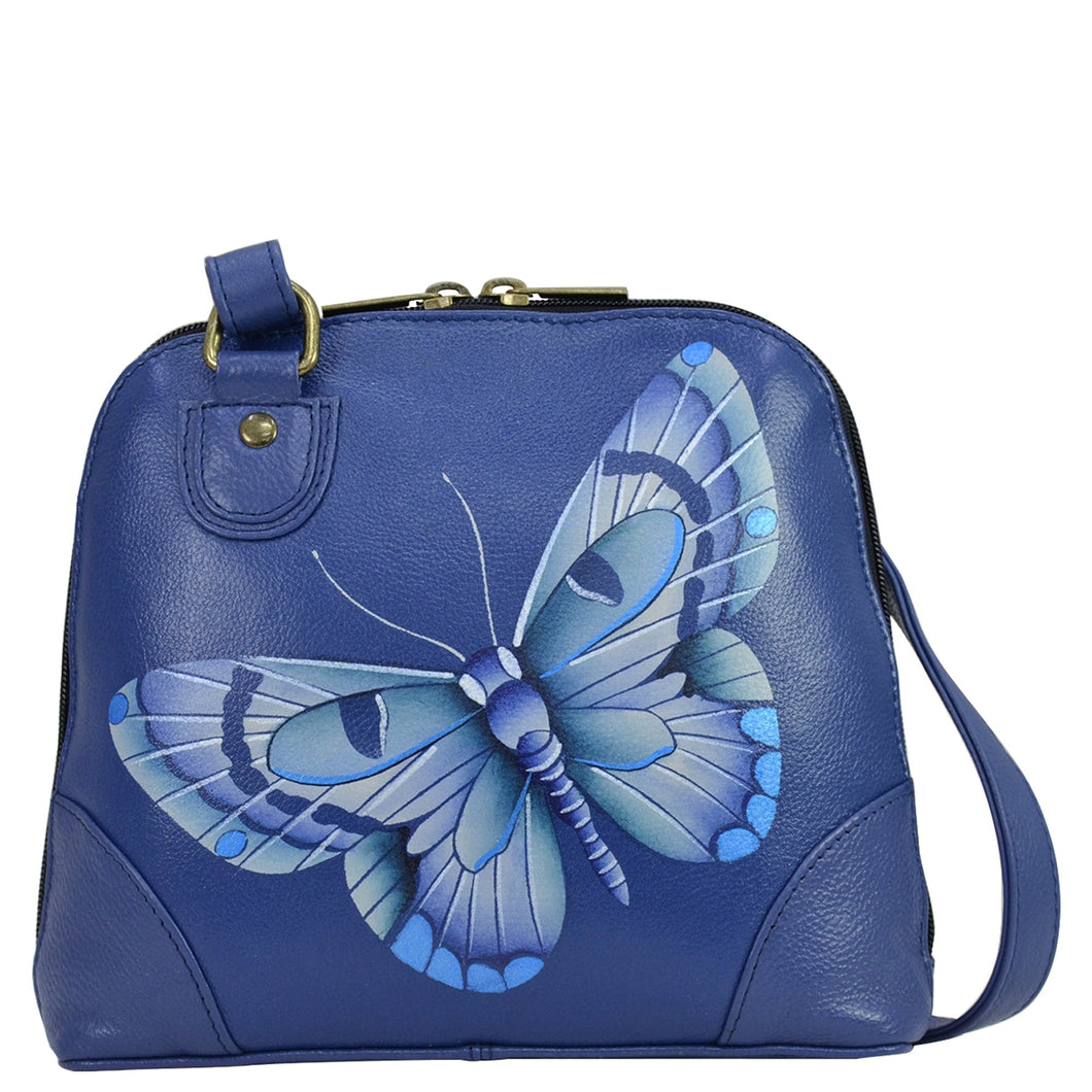 Butterfly Blue Small Multi Compartment Zip-Around Organizer - 8109