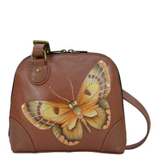 Load image into Gallery viewer, Butterfly Tan Small Multi Compartment Zip-Around Organizer - 8109
