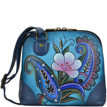 Load image into Gallery viewer, Denim Paisley Floral Small Multi Compartment Zip-Around Organizer - 8109
