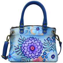 Load image into Gallery viewer, Summer Bloom Blue Small Satchel - 8252

