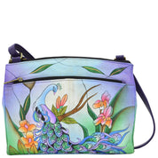 Midnight Peacock Cross Body Organizer - 8265