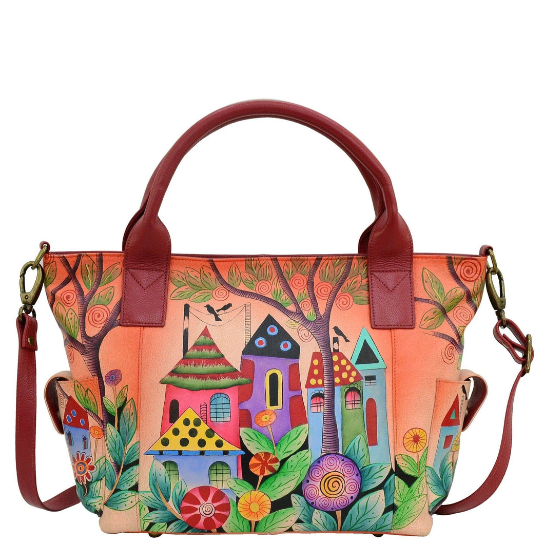 Village Of Dreams Large Tote With Side Pocket - 8271