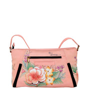 Wide Crossbody Satchel - 8306