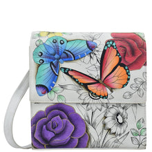 Load image into Gallery viewer, Floral Paradise Flap Crossbody Organizer - 8318
