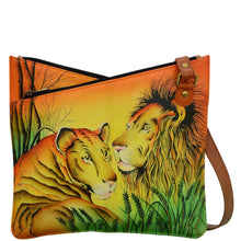 Load image into Gallery viewer, Lion In Love V Top Multi compartment Crossbody - 8326
