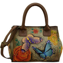 Load image into Gallery viewer, Floral Paradise Tan Small Convertible Tote - 8330
