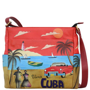 Viva Cuba Crossbody with Side Pockets - 8356