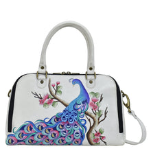 Load image into Gallery viewer, Peacock Bliss Wide Organizer Satchel - 8368
