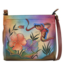 Load image into Gallery viewer, Antique Hibiscus Organizer Crossbody - 8371
