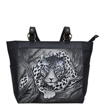 Load image into Gallery viewer, African Leopard Large Shoulder Tote - 8434
