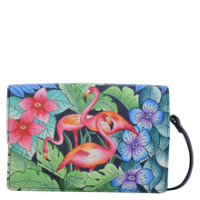 Load image into Gallery viewer, Flamingo Fever 3 in 1 Convertible Crossbody / Clutch / Belt bag - 8436
