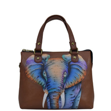 Load image into Gallery viewer, African Elephant Satchel With Crossbody Strap - 8461
