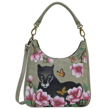 Load image into Gallery viewer, Garden Panther Large Classic Hobo - 8467
