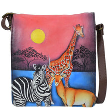 Load image into Gallery viewer, African Dusk Large Flap Crossbody - 8491
