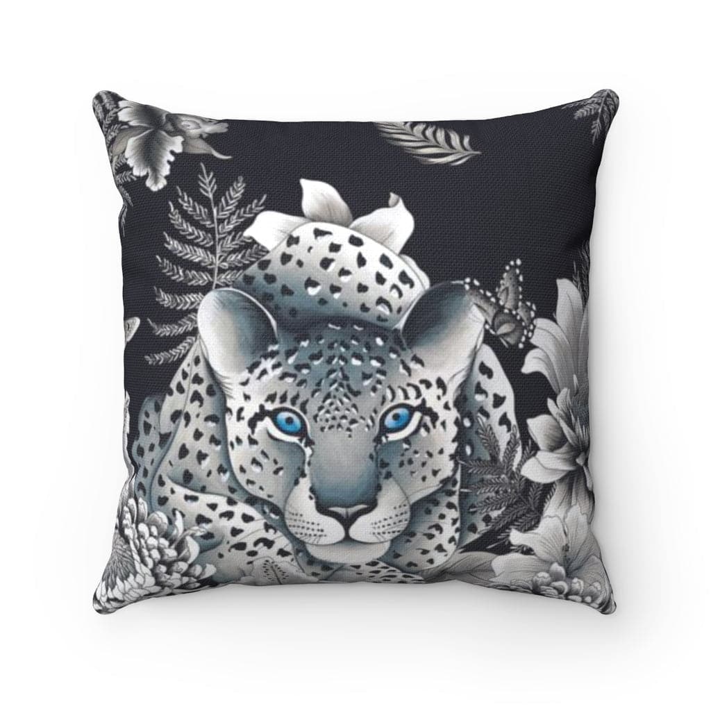 Cleopatra's Leopard Polyester Square Pillow