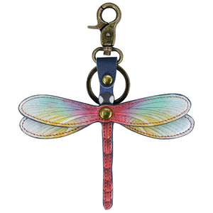  Wondrous Wings-Painted Leather Bag Charm-K0021- Keycharms