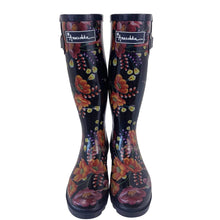 Load image into Gallery viewer, Anuschka Style 3200, Printed TALL RAIN BOOT. Moonlit Meadow print
