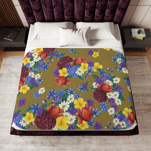 Dreamy Floral Sherpa Blanket