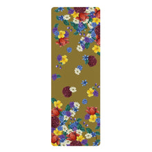 Load image into Gallery viewer, Anuschka Rubber Yoga Mat, Dreamy Floral printing in Brown color. Featuring anti-slip rubber bottom for extra stability, this yoga mat helps you better balance during any pose and absorbs impact, delivering a higher comfort factor for all your exercise.
