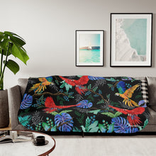 Load image into Gallery viewer, Rainforest Beauties Sherpa Blanket
