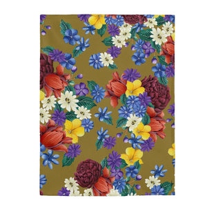 Dreamy Floral Velveteen Plush Blanket