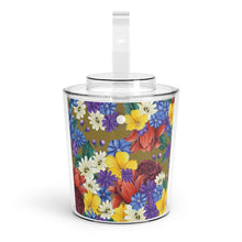 Load image into Gallery viewer, Dreamy Floral Ice Bucket with Tongs
