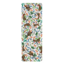 Load image into Gallery viewer, Anuschka Rubber Yoga Mat, Jungle Queen Ivory printing in White color. Featuring anti-slip rubber bottom for extra stability, this yoga mat helps you better balance during any pose and absorbs impact, delivering a higher comfort factor for all your exercise.
