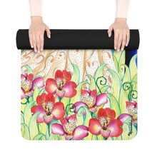 Load image into Gallery viewer, Enchanted Garden Rubber Yoga Mat
